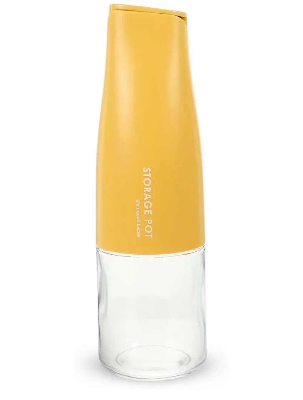 Glass Oil Dispenser 17 oz Capacity Glass with Automatic Flip Lid Non-Leak